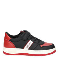 thumbnail: Zwart en rode jongens REPLAY Epic JR sneakers van 95% pu/ 5% polyester met elastische veter- met klittenbandsluiting