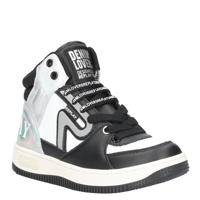 thumbnail: Zwart en witte meisjes REPLAY Epic jr sneakers van 95% pu/5% nylon met veters