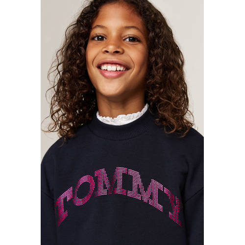 Tommy Hilfiger sweater Blauw Logo 104 | Sweater van