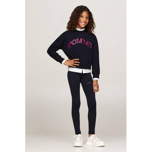 Tommy Hilfiger sweater Blauw Logo 104 | Sweater van