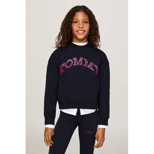 Tommy Hilfiger sweater Blauw Logo 104 | Sweater van