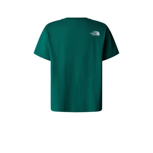 The North Face oversized T-shirt groen Katoen Ronde hals 146 152