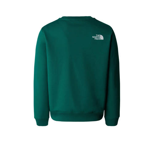 The North Face sweater groen Trui Jongens Meisjes Katoen Ronde hals Printopdruk 134 140