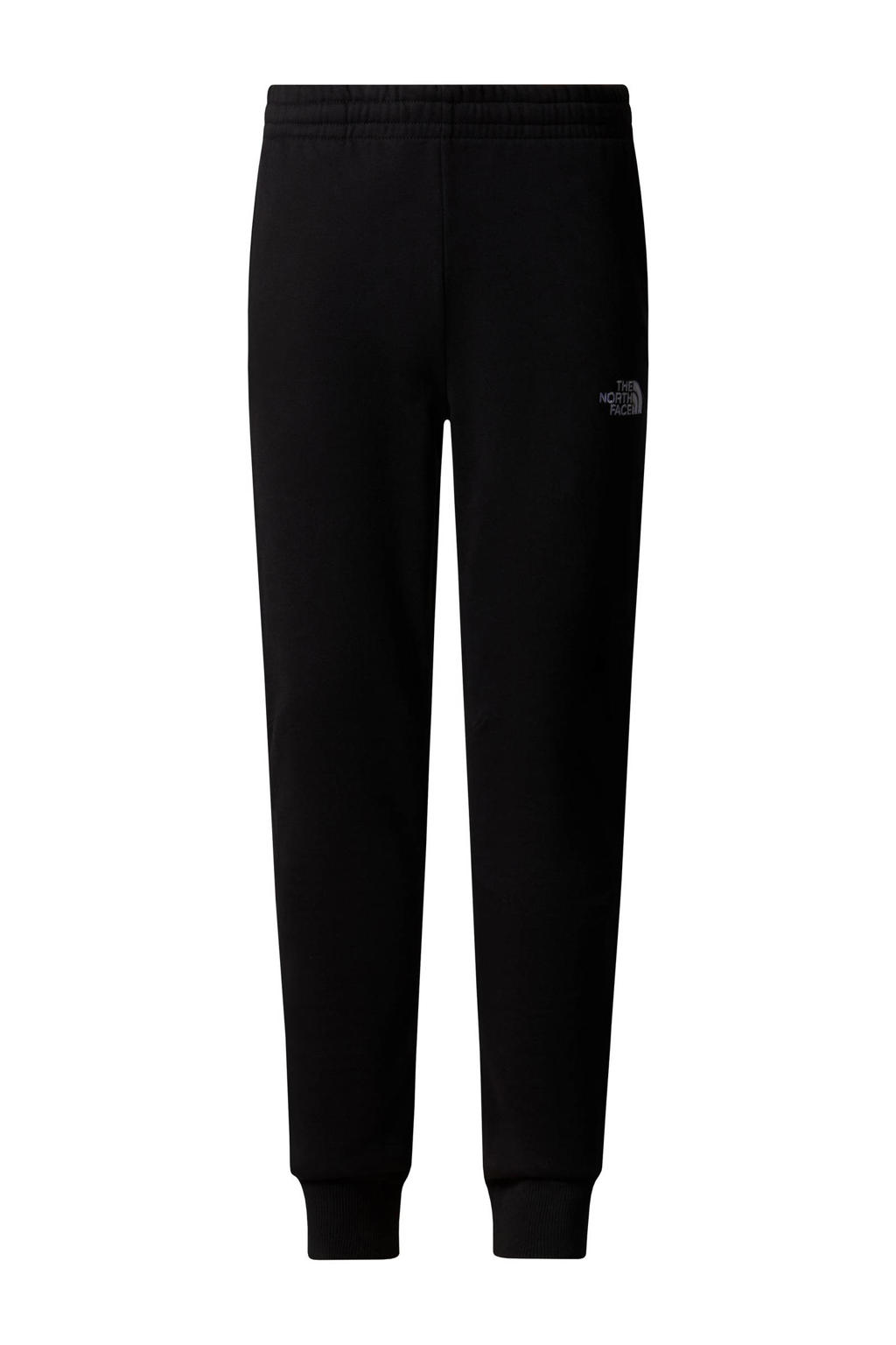 Zwarte jongens en meisjes The North Face joggingbroek van katoen met elastische tailleband met koord en effen