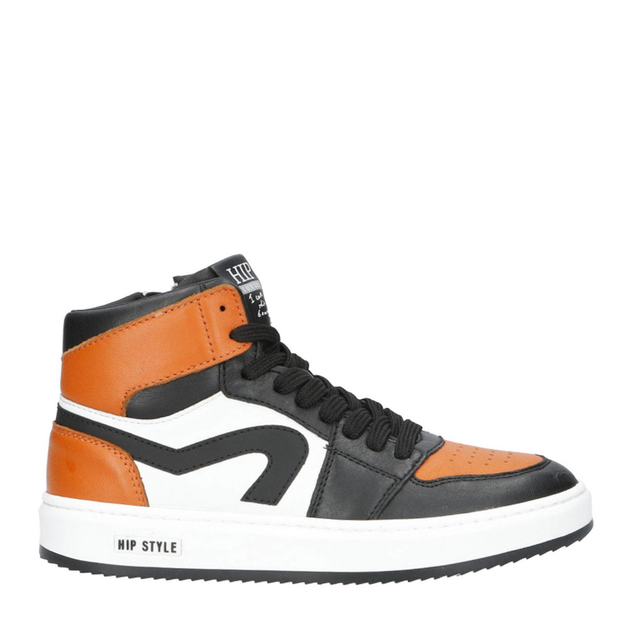 Kleertjes Jongens Schoenen Maat 41 Hip Leren Sneakers Oranje