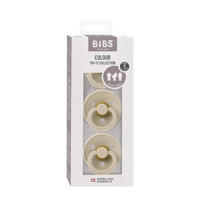 thumbnail: BIBS Colour Try-it Kit fopspeen  (anatomisch , symmetrisch en rond)  - maat 1 - Ivory (3 stuks)