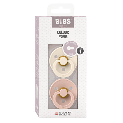 BIBS Colour fopspeen Ivory Blush (2 stuks)