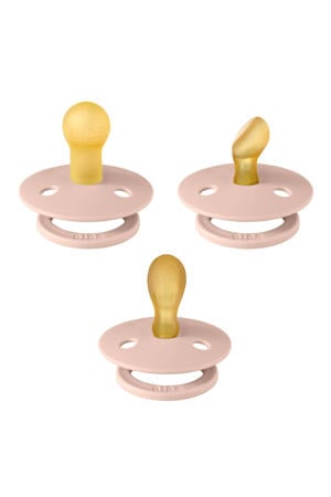 Try-it Kit fopspeen  (anatomisch , symmetrisch en rond)  -  maat 1 - Blush (3 stuks)