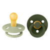 BIBS Colour fopspeen - maat 2 - Sage / Hunter Green (2 stuks)