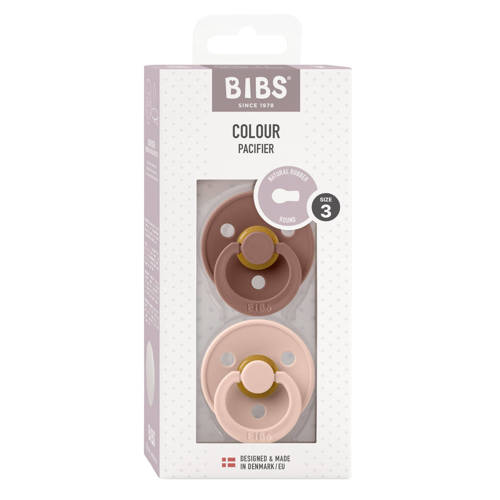 BIBS Colour fopspeen Woodchuck Blush (2 stuks)