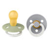 BIBS Colour Fopspeen - maat 3 -  Glow in the dark Sage / Cloud ( 2 stuks)