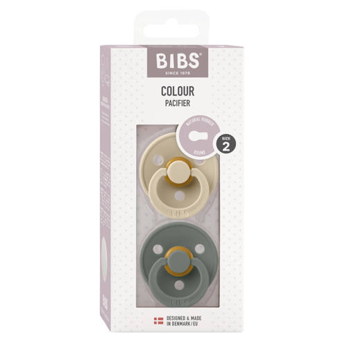 BIBS Colour fopspeen Vanilla Pine (2 stuks)