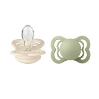 thumbnail: BIBS Supreme fopspeen - maat 1 - Ivory  / Sage (2 stuks)