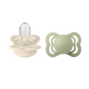 fopspeen - maat 1 - Ivory  / Sage (2 stuks)