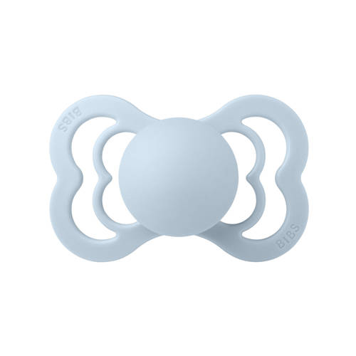 BIBS Supreme fopspeen Iron Baby Blue (2 stuks)