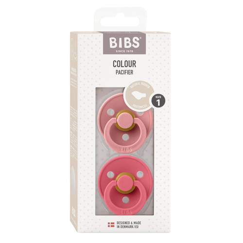 BIBS Colour fopspeen Anatomisch Dusty Pink Coral (2 stuks)