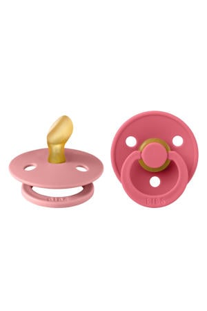fopspeen - maat 1 - Dusty Pink / Coral (2 stuks)