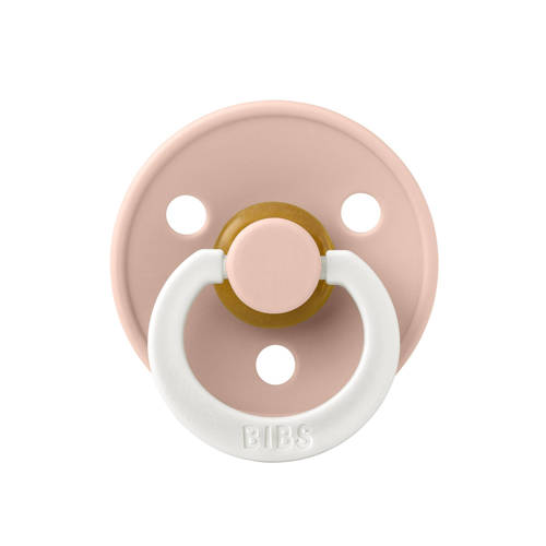 BIBS Colour fopspeen Glow in the dark Anatomisch Blush Vanilla (2 stuks)