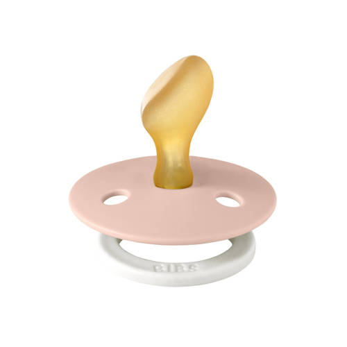 BIBS Colour fopspeen Glow in the dark Anatomisch Blush Vanilla (2 stuks)