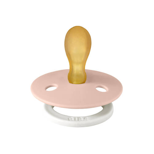BIBS Colour fopspeen Glow in the dark Symmetrisch Blush Vanilla (2 stuks)