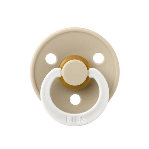 BIBS Colour fopspeen Glow in the dark Symmetrisch Blush Vanilla (2 stuks)
