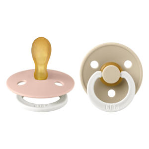 fopspeen - maat 2 - Glow in the dark Blush / Vanilla (2 stuks)