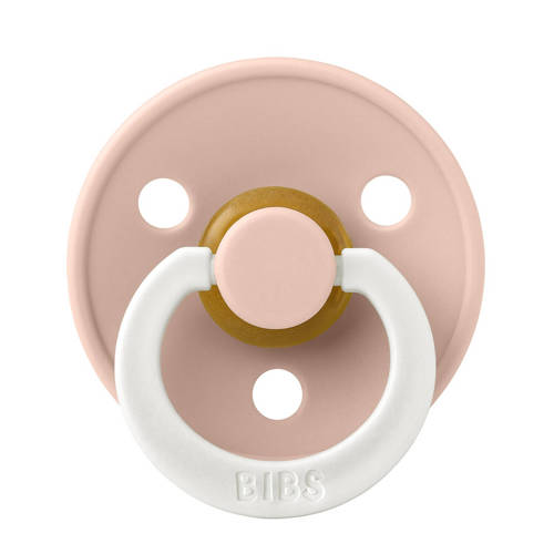 BIBS Colour fopspeen Glow in the dark Symmetrisch Blush Vanilla (2 stuks)