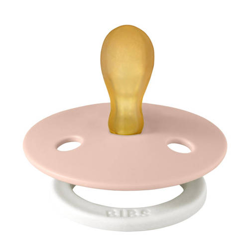 BIBS Colour fopspeen Glow in the dark Symmetrisch Blush Vanilla (2 stuks)