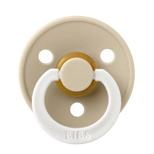 BIBS Colour fopspeen Glow in the dark Symmetrisch Blush Vanilla (2 stuks)