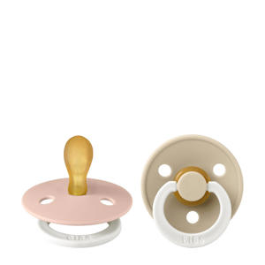 fopspeen - maat 1 - Glow in the dark Blush / Vanilla (2 stuks)
