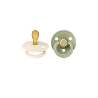 thumbnail: BIBS Colour fopspeen - maat 1 - Ivory / Sage (2 stuks)