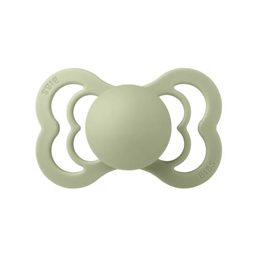 BIBS Supreme fopspeen Ivory Sage (2 stuks)