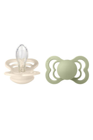 fopspeen - maat 2 - Ivory  / Sage (2 stuks)