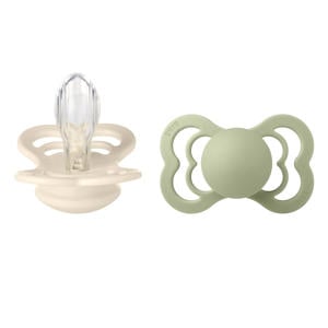 fopspeen - maat 2 - Ivory / Sage (2 stuks)