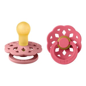 fopspeen - maat 1 - Dusty pink / Coral (2 stuks)