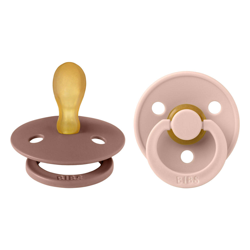 BIBS Colour fopspeen - maat 2 - Woodchuck / Blush (2 stuks)