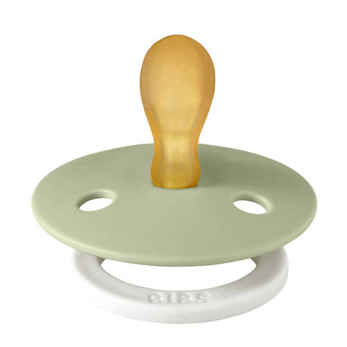 BIBS Colour fopspeen Glow in the dark Symmetrisch Sage Cloud (2 stuks)
