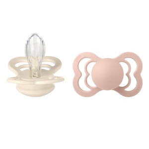 fopspeen - maat 2 - Ivory / Blush (2 stuks)