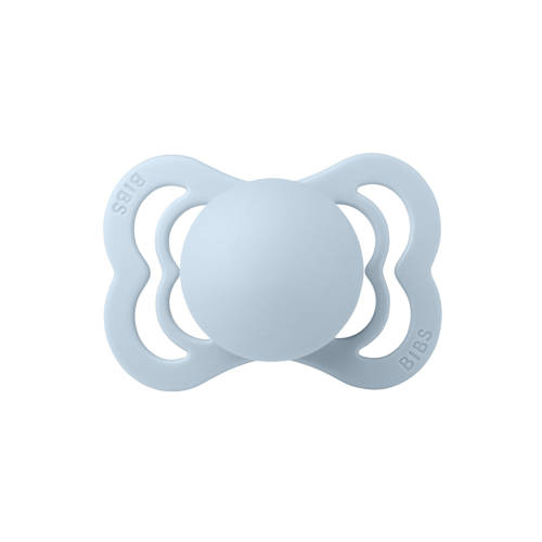 BIBS Supreme fopspeen Iron Baby Blue (2 stuks)
