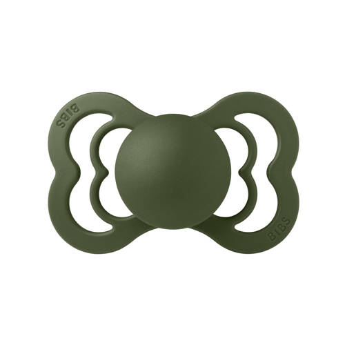 BIBS Supreme fopspeen Sage Hunter Green (2 stuks)