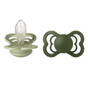 fopspeen - maat 2 - Sage / Hunter Green (2 stuks)
