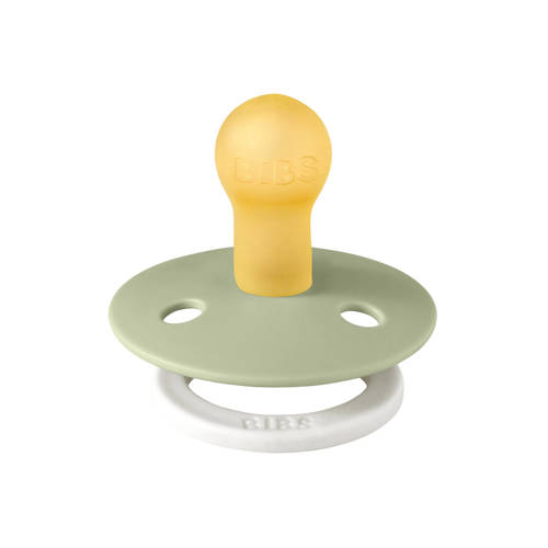 BIBS Colour fopspeen Glow in the dark Sage Cloud ( 2 stuks)