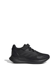 thumbnail: Zwarte jongens en meisjes adidas Sportswear Runfalcon 5 sneakers van leer/voering: mesh/voetbed: eva met elastische veter- met klittenbandsluiting