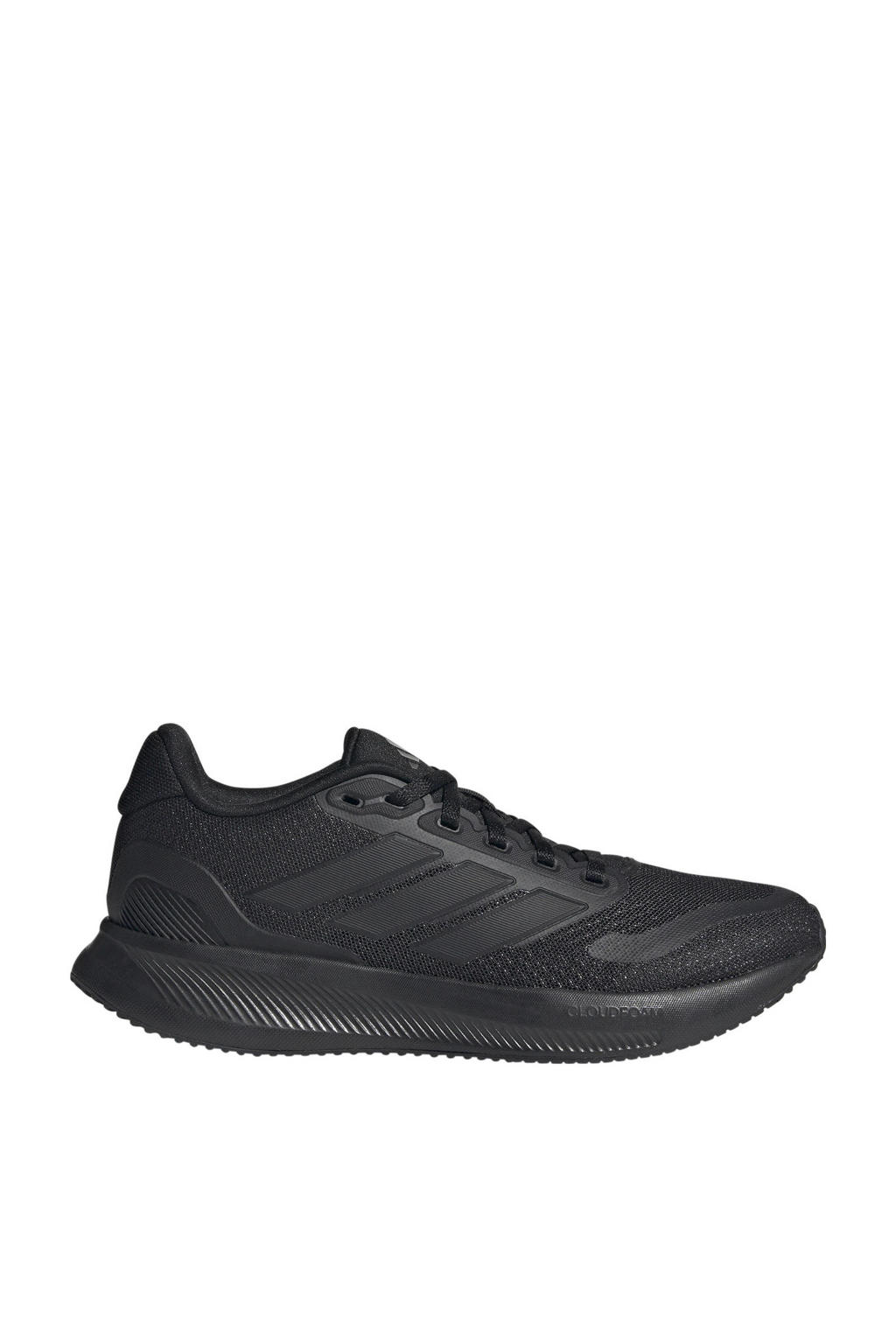 Zwarte jongens en meisjes adidas Sportswear Runfalcon 5 sportschoenen van mesh-pu/voering: mesh/voetbed: eva met veters
