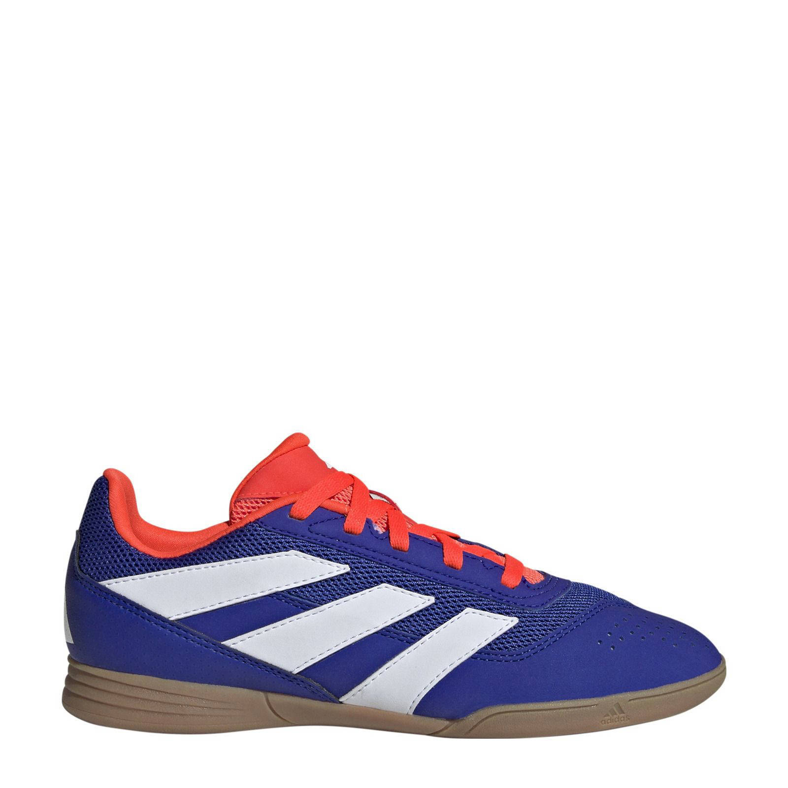 adidas Performance Predator Club IN junior zaalvoetbalschoenen kobaltblauw wit rood kleertjes