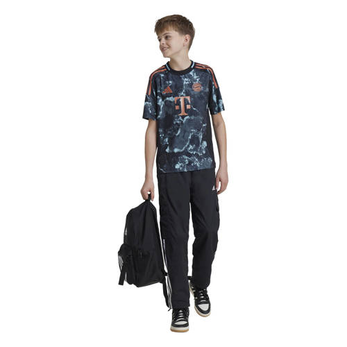Adidas Performance junior FC Bayern München voetbalshirt Sport t-shirt Zwart Jongens Meisjes Polyester V-hals 128