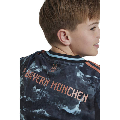 Adidas Performance junior FC Bayern München voetbalshirt Sport t-shirt Zwart Jongens Meisjes Polyester V-hals 128