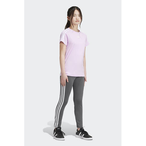 Adidas Sportswear sportbroek grijs Meisjes Polyester Effen 170