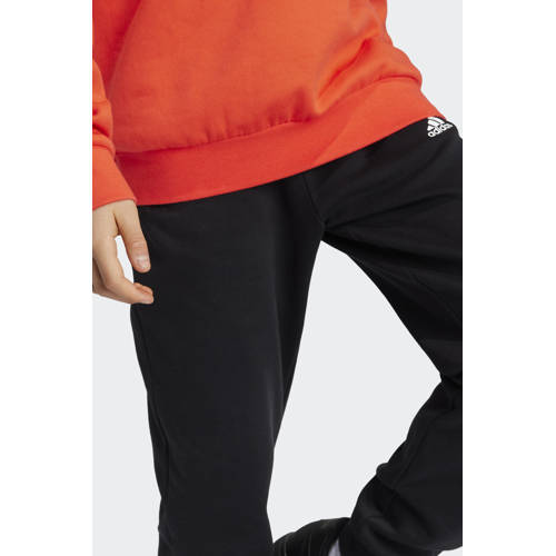 Adidas Sportswear joggingpak rood zwart Jongens Meisjes Katoen Ronde hals 176