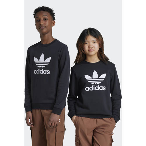 Adidas Originals sweater zwart Trui Katoen Ronde hals Logo 170